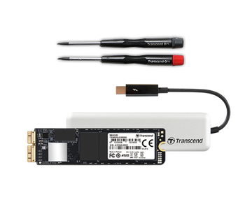 240GB Transcend Jetdrive 855 SSD and cloning kit for late 2013 and later MacBook Pro & Air & iMac