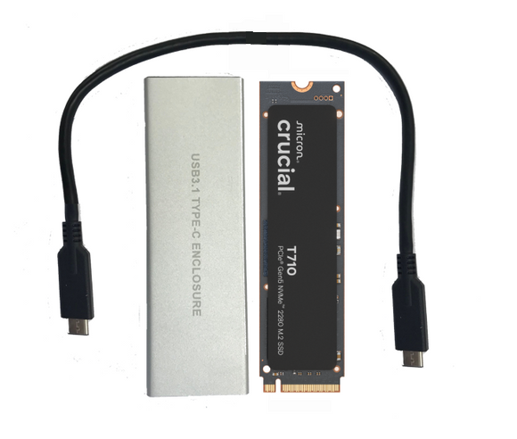 image for 1TB Crucial T710 NVME M.2 2280 SSD with cloning kit 