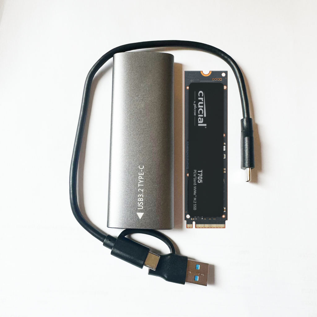 image for 2TB Crucial T705 NVME M.2 SSD with cloning kit