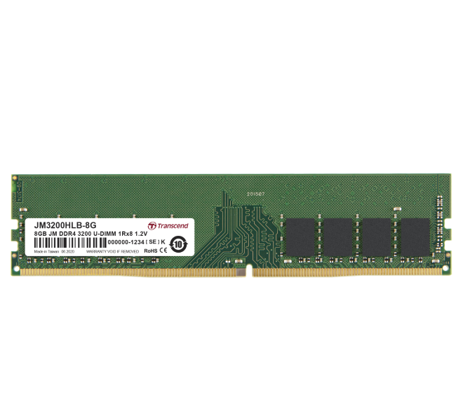 8GB DDR4 3200 MHz UDIMM Module Gigabyte Compatible