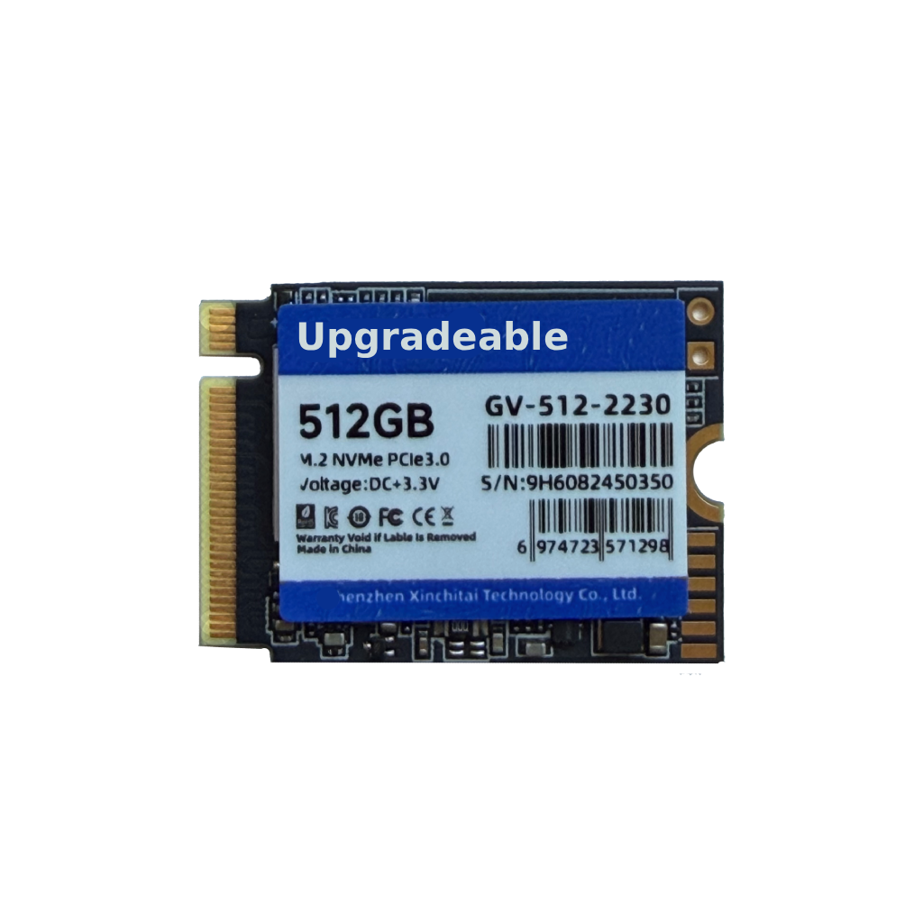 512GB Upgradeable M.2 NVMe 2230 SSD | Upgradeable New Zealand